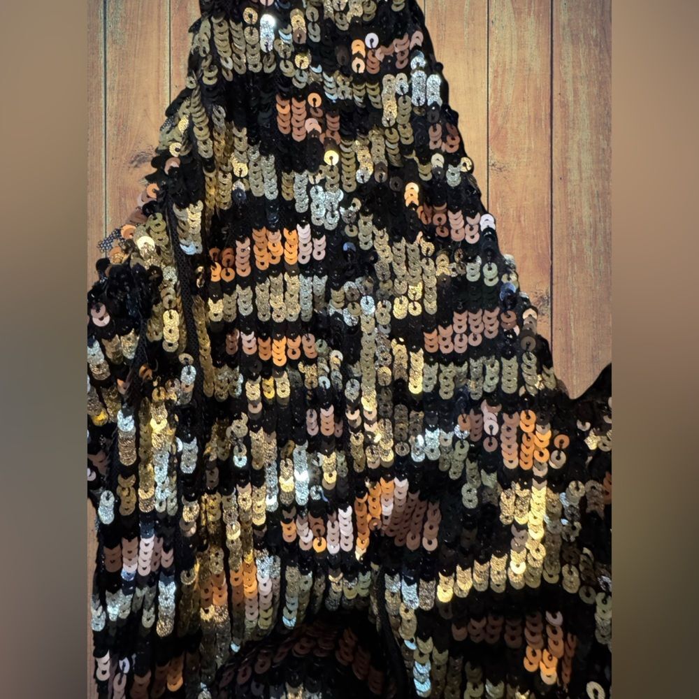 Show Me Your MuMu Eve Top In Party Cheetah Sequins - Picture 11 of 16